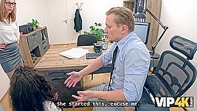 VIP4K  Bank Lady Boss is having multiple orgasms with her her naughty subordinate