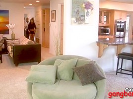 Very tight brunette teen 18+ Lou analyzed by black boners