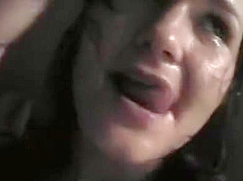 Very willing teen 18+ lets her mouth be fucked and relishes in a facial