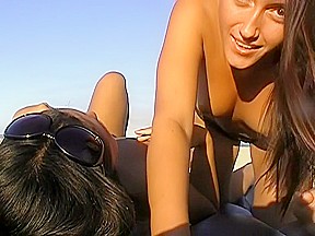 Viktoria in oral sex scene with a hot amateur couple