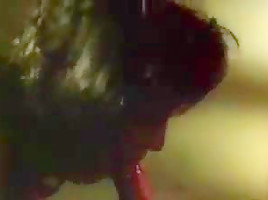 Vintage retro big cock deep throat blowjob cumshot lingerie