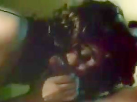 Vintage retro big cock deep throat blowjob cumshot lingerie