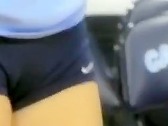 Volleyball shorts look hot on amateur athletic asses