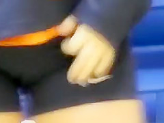 Volleyball shorts look hot on amateur athletic asses
