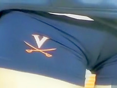 Volleyball shorts look hot on amateur athletic asses