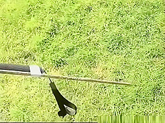 Wanking to naked woman sunbathing