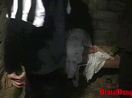 Wench Amalia is Punished with Gang Bang Food Sex & BDSM Fun for Food
