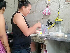 While Im Taking Care Of The Farm Chores The Maid Wants To Help Me In Order To Fuck Me