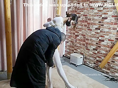 White Body Stocking Bondage
