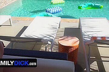 Wholesome Backyard Pool Party That Turns Into Gangbang Fun By The Pool