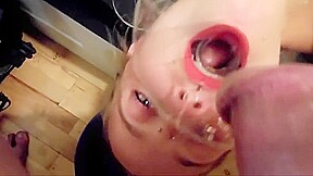 Whores Throat Used As Urinal