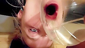 Whores Throat Used As Urinal