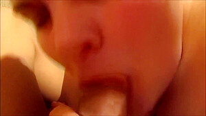 Wife Gets Surprise & Sucks A Huge Dick & Swallow Her Huge Cum Load