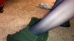 Wife gets punished for ripping her pantyhose