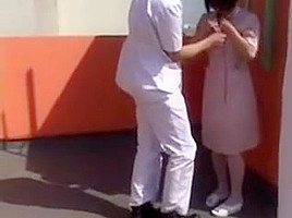 Wild Japanese Nurse With Tiny Boobs Fulfills Her Hunger For