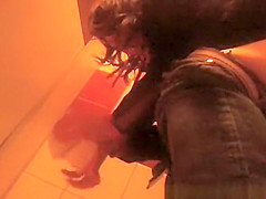 Women caught on public toilet pissing