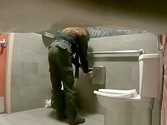 Women caught peeing in toilet