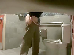 Women caught peeing in toilet
