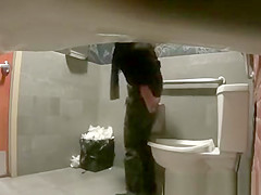 Women caught peeing in toilet