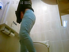 Women peeing in toilet video compilation