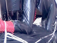 YouPorn - latex-lesbian-slave-fucked-with-strapon