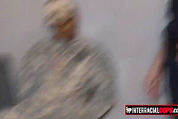 Young Girl Black Soldier Let The Officers Sucks His