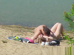 Young couple loves fucking at the beach