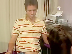 Young gay chainsmoker blows dicks of his butt buddies