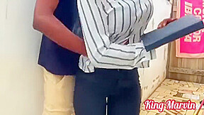 Young student 18+ Fuck Teacher Outside Hostel