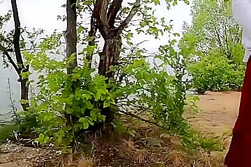 [abx][1][891] - The Guy Jerks Off His Big Beautiful Dick By The Lake