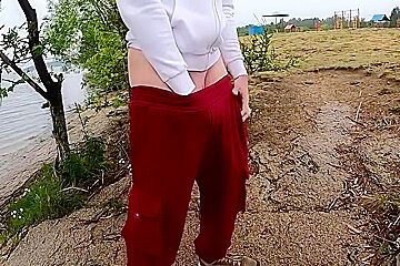 [abx][1][891] - The Guy Jerks Off His Big Beautiful Dick By The Lake