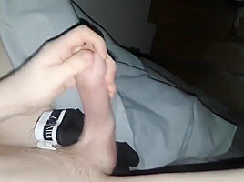 [abx][960] - British Twink Blows A Load In Bed