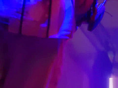 babe gives a hot lapdance on stage