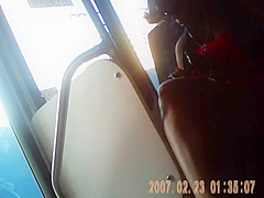 black girl bus legs