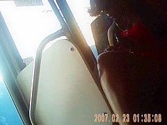 black girl bus legs