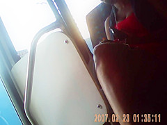 black girl bus legs