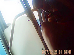 black girl bus legs