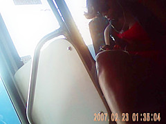 black girl bus legs