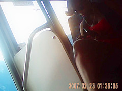black girl bus legs