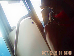 black girl bus legs