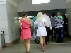 blonde thong upskirt