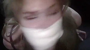 candle bound and tape gagged in the trunk