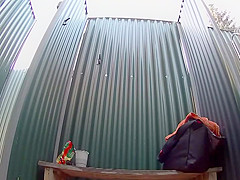 caught a blowjob in a beach cabin
