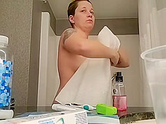 *** caught completely nude in bathroom