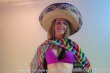 cinqo de mayo party sombrero poncho college amateur masturbator