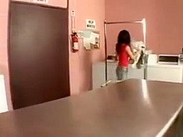 college girl Gets An Anal Creampie In The Laundromat