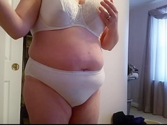 cotton pantys,big bra, i love rubbing that ass
