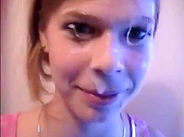 cum face taking a walk!