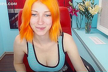 cute orange haired dutch teen 18+ cam play - 1