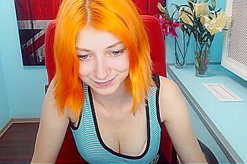 cute orange haired dutch teen 18+ cam play - 1